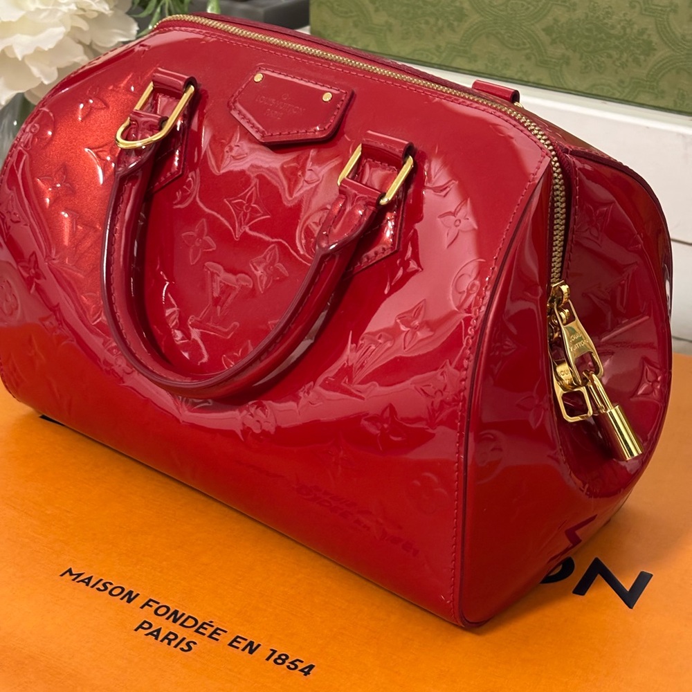 Louis Vuitton Cherry Red Satchel